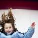 A young girl on the blow up slide on Sunday. Daniel Brenner I AnnArbor.com